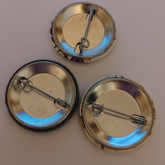 CUTE Spooky Scary Monsters FUGLY UGLY CUTE Hand Drawn Pins Metal Pin Backs - Picture 2 of 3